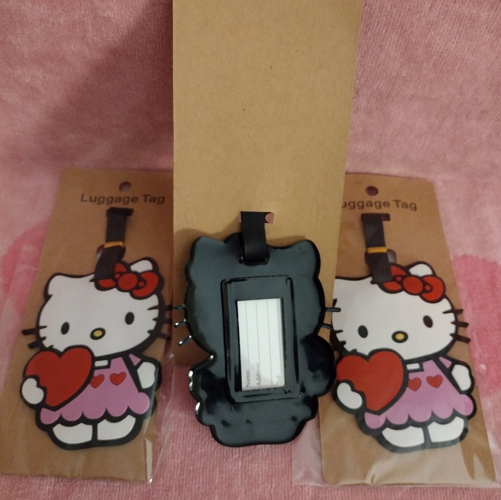 Hello Kitty Luggage Tag Set - (Set = 3 Tags) - Picture 3 of 5